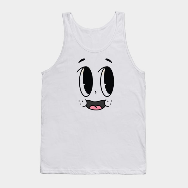 cute cartoon face Tank Top by ghazistore